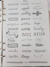 Tumblr And Aesthetic Title And Header Ideas Aestheticnotes Tumblr And Aesthetic Title And Head Bullet Journal Notes Bullet Journal Writing Bullet Journal Font