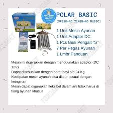 Belanja sekarang juga hanya di bukalapak. Jual Polar Mesin Ayunan Bayi Otomatis Elektrik Lengkap Per Adaptor Type Basic Terbaru Juli 2021 Blibli