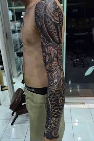 Black And White Japanese Tattoo Leg Sleeve Tattoo Koi Sleeve Tattoos Inkt Japanese Tattoo Koisleeve Black White Koi Tattoo Sleeve Koi Tattoo Sleeve Tattoos