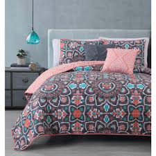 They were meant to be. Avondale Manor Ibiza 5 Piece Coral King Quilt Set Ibz5qtkingghco The Home Depot
