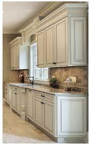 Antique White Kitchen Cabinet Designs Antique White Kitchen Cabinets Antiquewhite In 2021 Trendy Kitchen Backsplash Trendy Farmhouse Kitchen Antique White Kitchen
