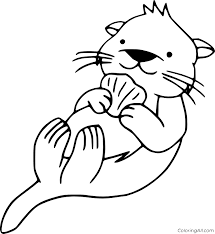 Amazing advantages barney coloring pages. Otter Coloring Pages Coloringall