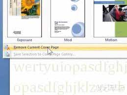 Open the word document and go to the page you want to delete. How To Remove A Cover Page In Word Youtube