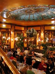 Brasserie Bofinger Where We Had Our Christmas Dinner Our Table Was Along The Mirrored Wall Christmas In Paris Paris Restaurants Paris Hotels