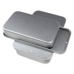 24-Pack Slide Top Rectangular Metal Tin Containers For Candies Jewelry