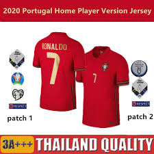 Whether you're looking for a football champion shirt or. Player Version 20 21 European Cup Portugal Home Football Jersey National Team Ronaldo Football Shirt Shopee Singapore