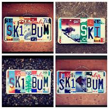 4.6 out of 5 stars. Ski Bum License Plate Art Ski Sign Skier Gift Ideas Gifts For Him Skier Birthday Gift License Plate Signs