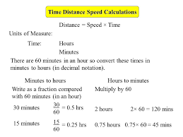 Time Distance Speed Calculations Ppt Video Online Download