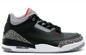 Jordan Sneakers Number Chart Black Cement Grey White