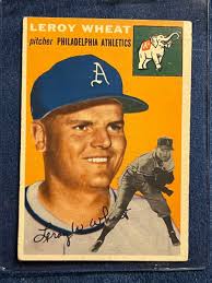 1954 Topps Leroy Wheat Rookie Philadelphia Athletics #244 EX