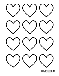 Heart coloring pages are the set of very touching and sweet images that will be interesting to young romantics feeling the flame of first love in their hearts. Blank Heart Shape Coloring Pages Crafty Printables Print Color Fun