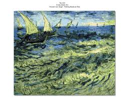 Starlight over the rhone by vincent van gogh in pdf format. Vincent Van Gogh Fishing Boats At Sea Cross Stitch Pattern Pdf Instant Download Famous Paintings No 333 Amazing Large Wall Decor