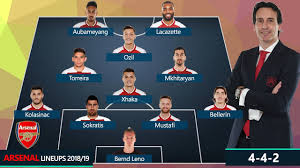 The side, nicknamed the invincibles remained unbeaten for 49 games, before losing to manchester united in october 2004. Arsenal Potential Lineups 2018 19 With Torreira Sokratis Leno Aubameyang Ozil Youtube