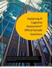 The predictive index cognitive assessment tests skills such as verbal reasoning, numerical reasoning and pattern recognition. Pi Li Test Answers Explanations Pdf Explaining Pi Cognitive Assessment Official Sample Questions Disclaimer Pi Learning Indicator And Pi Cgnitive Course Hero