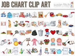 Job Chart Chore Chart Clip Art Chore Chart Kids Chore