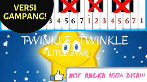 Listen to a traditional children's nursery rhyme about a star. Not Angka Twinkle Twinkle Little Star Abcedfg Not Pianika Youtube