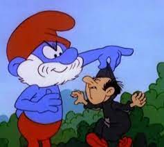 papa smurf papa smurf is the leader of the smurfs and the only smurf who wears red papa smurf brings christmas cartoon characters smurfs christmas cartoons