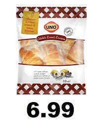 Dışı hamur, içi ise çikolata ile kaplı olan kruvasanın içerisindeki isteğe göre değişebiliyor. Uno Kruvasan 300 Gr 6 99 Tl Nisa Toptan Market Facebook