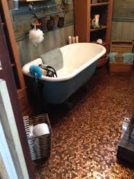 Pin By Lori Woodard On Vintage Bathroom Penny Floor Vintage Bathroom House Bathroom