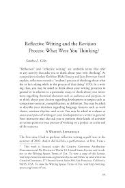 This is when we are required to stop and think of what makes our world go round. How To Write A Selfassessment Reflective Essay Some Examples Of Reflective Writing