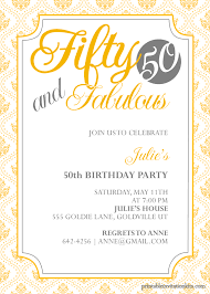 Download birthday party word templates designs today. Fifty And Fabulous 50th Birthday Invitation Wedding Invitation Templates Printable Invitation Kits