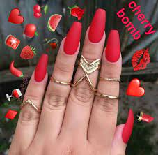 When it comes to acrylic nails, there are so many myths that the head is spinning around. Cherry Bomb Nails Red Matte Nails Red Gel Nails Red Acrylic Nails