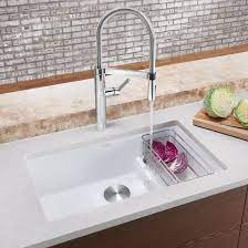 The precis 30 undermount single bowl kitchen sink offers clean lines and a simple but spacious single bowl design. Blanco Precis Silgranit 29 L X 18 W Undermount Kitchen Sink With Accessories Reviews Wayfair