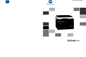 Pagescope ndps gateway and web print assistant have ended provision of download and support services. Konica Minolta Bizhub 164 User Manual
