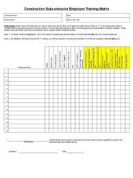 You can use our employee training matrix template excel. Staff Training Matrix Download Employee Safety Training Matrix Template Excel Often A Training Matrix System Is Used By Management To Lubang Ilmu