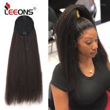 Unice hair icenu series best selling virgin kinky straight hair weaving 100 virgin hair cheap human hair 3 bundles free shipping sale 10% off directly, can use code again! Leeons Cheap Synthetic Wrap Around Long Kinky Straight Hair Ponytail Wig Clip Hair Extensions Natural Kinky Afro Puff Ponytail Synthetic Ponytails Aliexpress