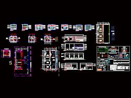 restaurant and bathroom in autocad