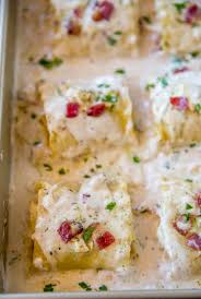 Chicken Bacon Ranch Lasagna Roll Ups Dinner Then Dessert