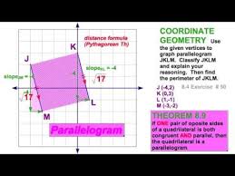 8 6 Classify Quadrilaterals On Coordinate Plane Youtube