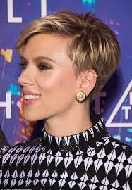 Scarlett Johansson Attended The Ghost In The Shell Premiere In Paris 3 21 2017 Short Hair Styles Pixie Haircut Thin Hair Short Hair Styles Pixie