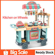 Maybe you would like to learn more about one of these? Big Kitchen Toy Set On Wheels Toys For Girls Kitchen Play Set Cooking Toys Pretend Play Kitchen Toys For Kids Cashier Toy Food Stand On Wheels Kitchen Play Set Shopee Philippines