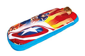 Help them recognise their bag out of the bunch. Avengers Captain America All In One Sleepover Bed Airbed And Sleeping Bag In One Buy Online In Bahamas At Bahamas Desertcart Com Productid 33931725