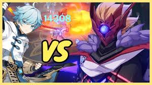 Genshin Impact Childe Boss Fight The Golden House Domain Youtube