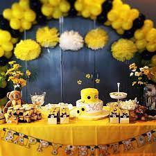 Decoracion De Abejita Bee Baby Shower Bee Birthday Party Bumble Bee Birthday