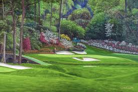 Check spelling or type a new query. Augusta National Golf Club Masters Tournament Hole 12 Golden Bell Golf Course Oil Painting Art Print Painting By Phil Reich