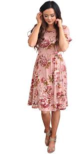 Nessa Modest Dress Or Modest Bridesmaid Dress In Mauve Soft Pink W Floral Print Bridesmaid Dresses With Sleeves Modest Dresses Modest Dresses Casual