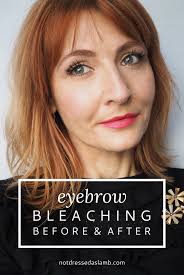 It's a journey that starts way before you sit down in your colorist's chair. Bleaching Dark Eyebrows To Match Red Or Blonde Hair Not Dressed As Lamb