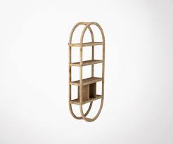 Cette petite étagère en rotin et tablette en bois naturel apportera une touche vintage à votre intérieur. Etagere Murale Naturelle En Rotin Style Boheme Ethnique