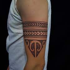 Traditional maori tattoos | tattoo designs, tribe tattooing, ta moko. MaÅri Tattoo Arm Bands With A Traditional Ta Moko Triangle Done Sunset Tattoo Auckland New Zealand Tattoo Tamoko Tribal Maori Art