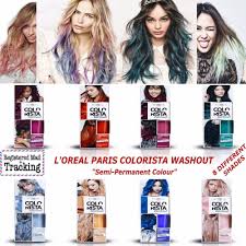 Of course, you can always speed up the washing out process by using dish detergent for example. L Oreal Paris Colorista Washout Semi Permanent Hair Colour Semi Permanent Hair Color Hair Color Temporary Hair Dye