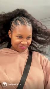 First time trying a Braided front, partial sew-in 🔥 Hiw did I do?! #i...