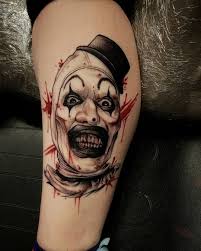 Horror Clown Tattoo