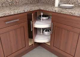 How can i adjust a bottom corner cabinet lazy susan that has the cabinet door attached? Vauth Sagel Blind Corner Cabinet Organizer Lazy Susan Reviews Wayfair