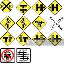 This railroad crossing sign grayscale clipart is provided in jpeg format. Accurate Highway Crossing Signs Clipart Image