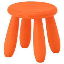 mammut children s stool indoor outdoor orange ikea kids stool childrens chairs childrens table