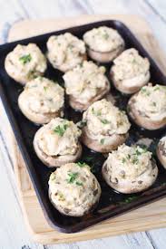 In a large bowl, beat together the cream cheese and butter until well combined. Stuffed Mushrooms With Cream Cheese Low Carb Keto Friendly